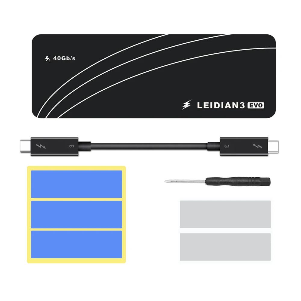 SSD ̽ Ʈ 3 M.2 NVME Ŭ SSD ڽ, NVME-TYPE-C ˷̴ USB 3.1, 40Gbps M.2 PCIE SSD ̽, 2280 M2 LEIDIAN3 ڽ